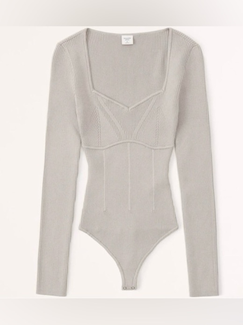 Abercrombie & Fitch Corset Sweetheart Sweater Bodysuit